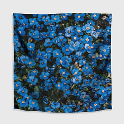Скатерть для стола Поле синих цветов фиалки лето, цвет: 3D-принт