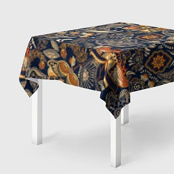 Скатерть для стола Узор орнамент цветы этно, цвет: 3D-принт — фото 2