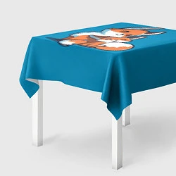 Скатерть для стола Лисья семья, цвет: 3D-принт — фото 2