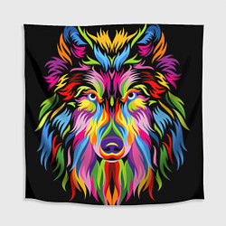 Скатерть для стола Neon wolf, цвет: 3D-принт
