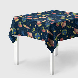 Скатерть для стола Космические будни, цвет: 3D-принт — фото 2