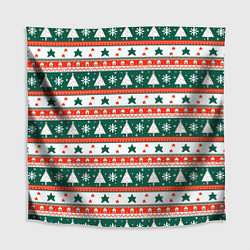 Скатерть для стола Новогодний орнамент, цвет: 3D-принт