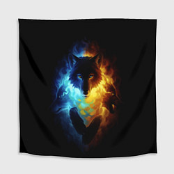 Скатерть для стола Волки в огне, цвет: 3D-принт