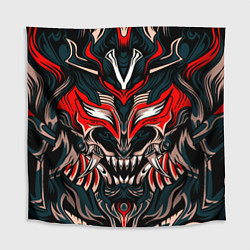 Скатерть для стола Черный самурай, цвет: 3D-принт