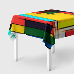 Скатерть для стола Абстрактные фигуры цвета, цвет: 3D-принт — фото 2