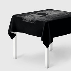 Скатерть для стола Череп из текста, цвет: 3D-принт — фото 2