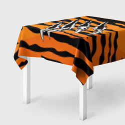 Скатерть для стола След от когтей тигра, цвет: 3D-принт — фото 2
