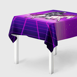 Скатерть для стола Космонавт на единороге, цвет: 3D-принт — фото 2