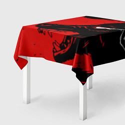 Скатерть для стола Красный волк 3D, цвет: 3D-принт — фото 2