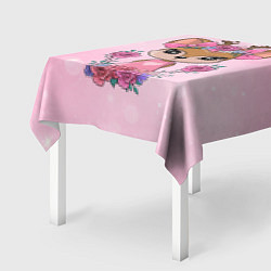 Скатерть для стола Милая олениха, цвет: 3D-принт — фото 2