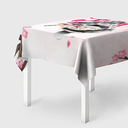 Скатерть для стола Чёрный клевер сакура Аста, цвет: 3D-принт — фото 2