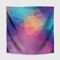 Скатерть для стола Цветные полигоны - Градиент, цвет: 3D-принт