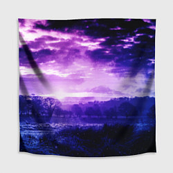 Скатерть для стола ФИОЛЕТОВЫЙ РАЙ, цвет: 3D-принт