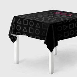 Скатерть для стола ИГРА В КАЛЬМАРА, ФИГУРЫ ГЕОМЕТРИЧЕСКИЙ УЗОР, цвет: 3D-принт — фото 2
