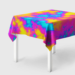 Скатерть для стола Яркая абстракция космических красок, цвет: 3D-принт — фото 2