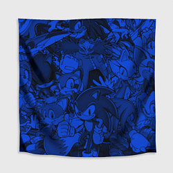 Скатерть для стола SONIC BLUE PATTERN СИНИЙ ЁЖ, цвет: 3D-принт