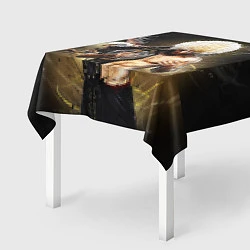 Скатерть для стола Хабиб Нурмагомедов с орлом, цвет: 3D-принт — фото 2