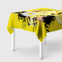 Скатерть для стола Жирафа с герберой, цвет: 3D-принт — фото 2