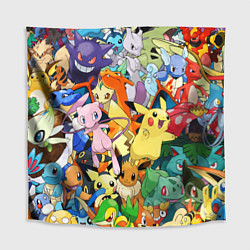 Скатерть для стола АНИМЕ, ПОКЕМОНЫ ВСЕ ПЕРСОНАЖИ POKEMON, цвет: 3D-принт