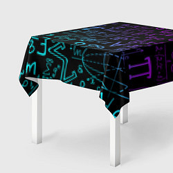 Скатерть для стола НЕОНОВЫЕ ФОРМУЛЫ NEON FORMULAS, цвет: 3D-принт — фото 2