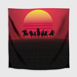 Скатерть для стола Ковбои в закате, цвет: 3D-принт