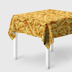 Скатерть для стола Золотые Биткоины, цвет: 3D-принт — фото 2