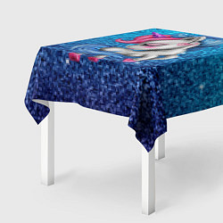 Скатерть для стола Единорог синие блестки, цвет: 3D-принт — фото 2