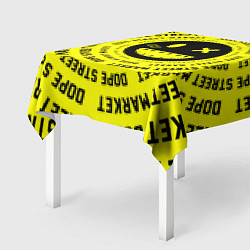 Скатерть для стола Счастливый Смайлик Yellow Dope Street Market, цвет: 3D-принт — фото 2