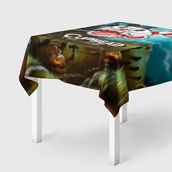 Скатерть для стола Cuphead Zombie, цвет: 3D-принт — фото 2