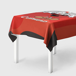 Скатерть для стола Cuphead веселая красная чашечка, цвет: 3D-принт — фото 2