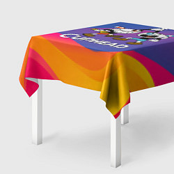 Скатерть для стола Веселые чашечки - Cuphead, цвет: 3D-принт — фото 2