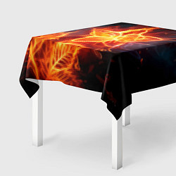 Скатерть для стола Flower Neon Fashion 2035 Flame, цвет: 3D-принт — фото 2