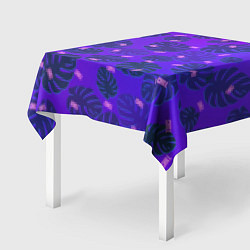 Скатерть для стола Неоновый Chill и пальмовые листья, цвет: 3D-принт — фото 2