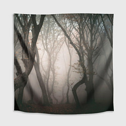Скатерть для стола Лес Туман, цвет: 3D-принт