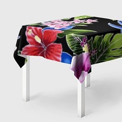 Скатерть для стола Floral vanguard composition Летняя ночь Fashion tr, цвет: 3D-принт — фото 2
