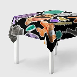Скатерть для стола Underground pattern Fashion trend, цвет: 3D-принт — фото 2