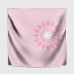 Скатерть для стола Розовая геометрическая абстракция Круговой принт Б, цвет: 3D-принт