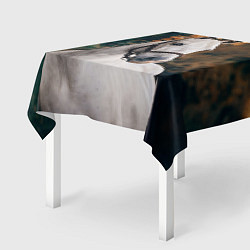 Скатерть для стола Белая лошадка, цвет: 3D-принт — фото 2