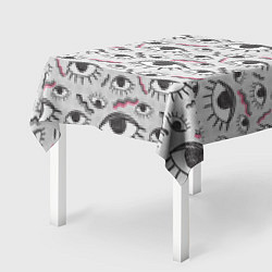 Скатерть для стола Глаз с ресницами поп арт, цвет: 3D-принт — фото 2