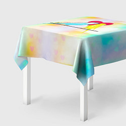Скатерть для стола Влюбленные волнистые попугайчики, цвет: 3D-принт — фото 2