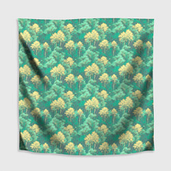 Скатерть для стола Камуфляж деревья двуцветный, цвет: 3D-принт