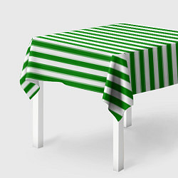 Скатерть для стола Тельняшка зеленая Пограничных войск, цвет: 3D-принт — фото 2