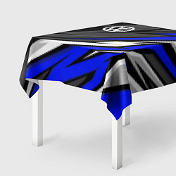 Скатерть для стола Volkswagen - Синяя абстракция, цвет: 3D-принт — фото 2