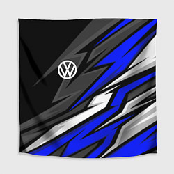 Скатерть для стола Volkswagen - Синяя абстракция, цвет: 3D-принт