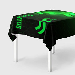 Скатерть для стола Juventus green logo neon, цвет: 3D-принт — фото 2