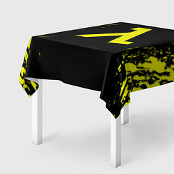 Скатерть для стола Half life game yellow color, цвет: 3D-принт — фото 2