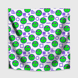 Скатерть для стола Green smiley face, цвет: 3D-принт