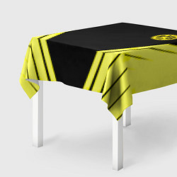 Скатерть для стола Borussia geometry yellow, цвет: 3D-принт — фото 2