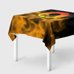 Скатерть для стола PUBG огненный стиль, цвет: 3D-принт — фото 2