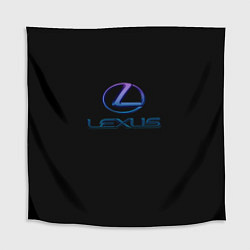 Скатерть для стола Lexus авто неон, цвет: 3D-принт